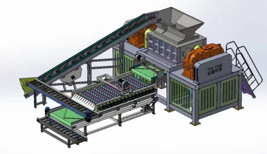 Rubber Tire Recycling Machine with Crusher Technology and High Capacity